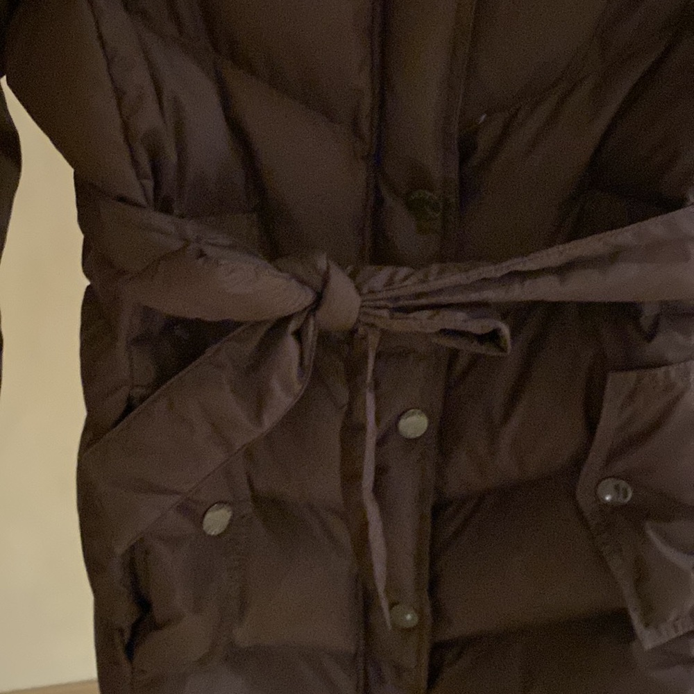 J.Crew Brown Down Jacket Size Small - image 2